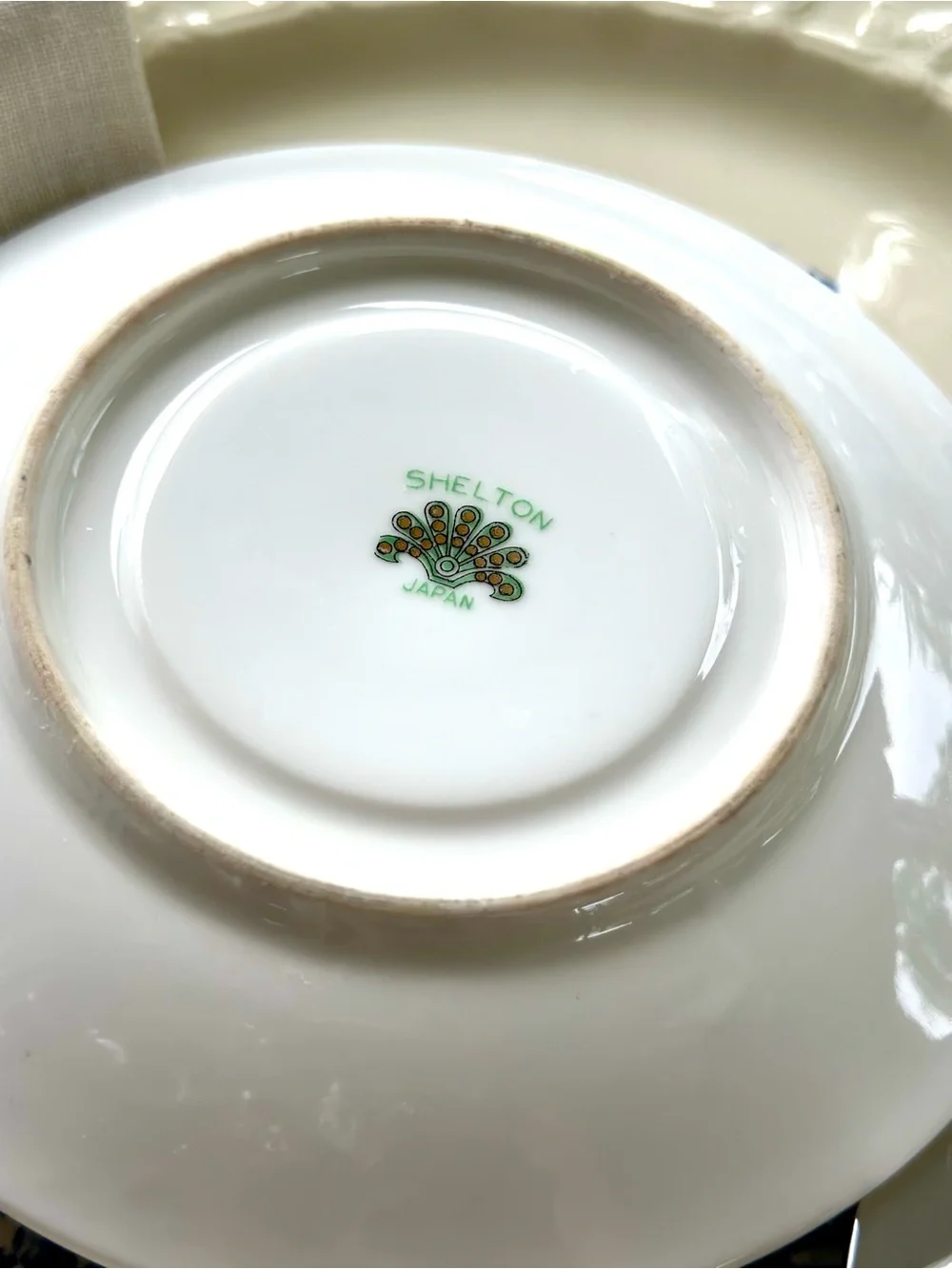 Vintage Shelton Japan Tea Cup Saucer Set Tea For Three Cottagecore Floral
